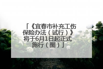 《宜春市补充工伤保险办法（试行）》将于6月1日起正式施行（图）