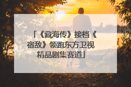 《藏海传》接档《宿敌》领跑东方卫视精品剧集赛道