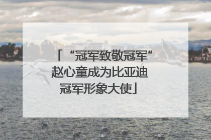 “冠军致敬冠军” 赵心童成为比亚迪冠军形象大使