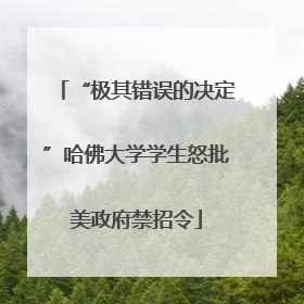 “极其错误的决定”哈佛大学学生怒批美政府禁招令