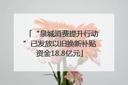 “泉城消费提升行动”已发放以旧换新补贴资金18.8亿元