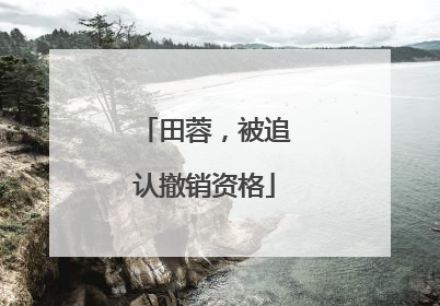 田蓉，被追认撤销资格