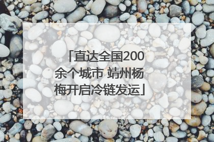 直达全国200余个城市 靖州杨梅开启冷链发运