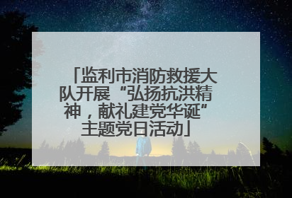 监利市消防救援大队开展“弘扬抗洪精神，献礼建党华诞”主题党日活动