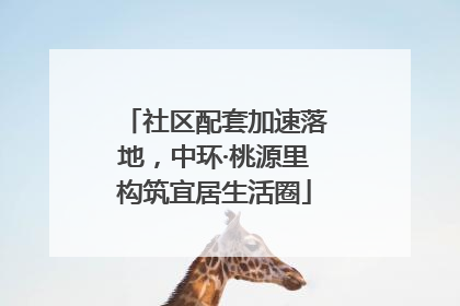 社区配套加速落地，中环·桃源里构筑宜居生活圈