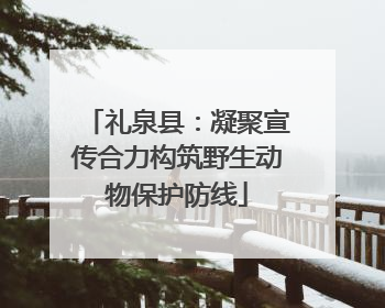 礼泉县：凝聚宣传合力构筑野生动物保护防线