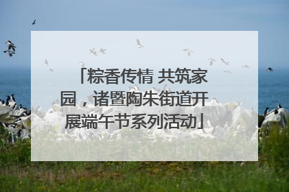 粽香传情 共筑家园，诸暨陶朱街道开展端午节系列活动