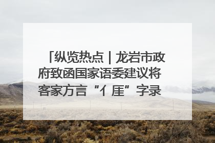 纵览热点｜龙岩市政府致函国家语委建议将客家方言“亻厓”字录入《新华字典》引发热议，当地回应