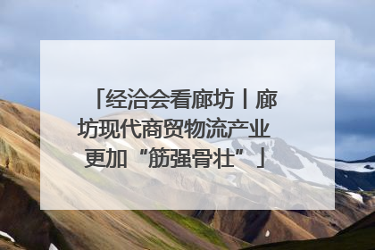 经洽会看廊坊丨廊坊现代商贸物流产业更加“筋强骨壮”