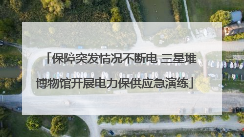 保障突发情况不断电 三星堆博物馆开展电力保供应急演练