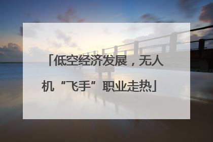 低空经济发展，无人机“飞手”职业走热