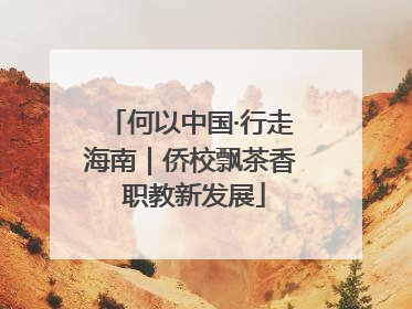 何以中国·行走海南｜侨校飘茶香 职教新发展