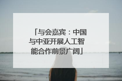 与会嘉宾：中国与中亚开展人工智能合作前景广阔
