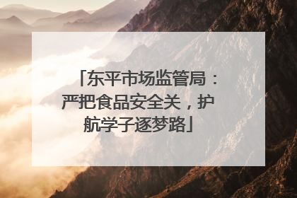 东平市场监管局：严把食品安全关，护航学子逐梦路