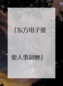 东方电子重要人事调整
