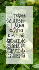 中华环保世纪行丨从69%到100%！成都锦江水质全优背后的生态治理密码