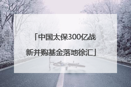 中国太保300亿战新并购基金落地徐汇
