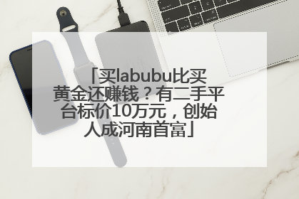 买labubu比买黄金还赚钱？有二手平台标价10万元，创始人成河南首富