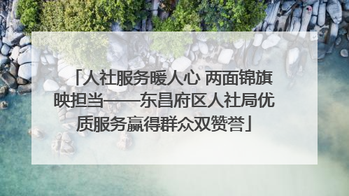 人社服务暖人心 两面锦旗映担当——东昌府区人社局优质服务赢得群众双赞誉