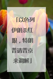 以色列伊朗杀红眼，特朗普请普京来调解