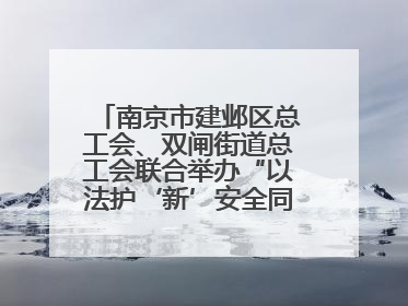 南京市建邺区总工会、双闸街道总工会联合举办“以法护‘新’安全同行”暨劳模宣讲进工地服务活动