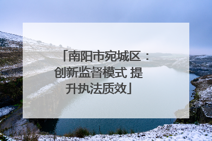 南阳市宛城区：创新监督模式 提升执法质效