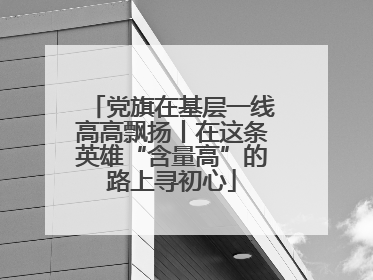党旗在基层一线高高飘扬丨在这条英雄“含量高”的路上寻初心