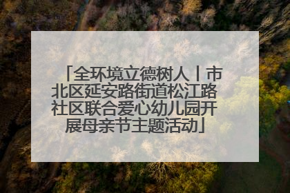 全环境立德树人丨市北区延安路街道松江路社区联合爱心幼儿园开展母亲节主题活动