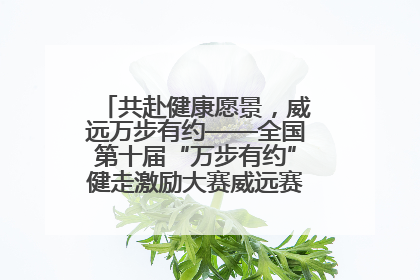 共赴健康愿景，威远万步有约——全国第十届“万步有约”健走激励大赛威远赛区启动仪式