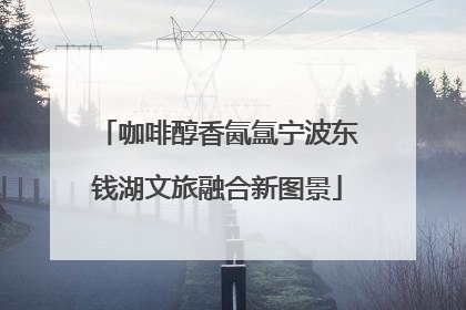 咖啡醇香氤氲宁波东钱湖文旅融合新图景