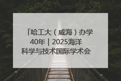 哈工大（威海）办学40年｜2025海洋科学与技术国际学术会议在威海召开