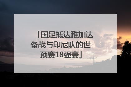 国足抵达雅加达备战与印尼队的世预赛18强赛