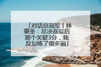 对话总冠军丨林秉圣：总决赛最后那个关键3分，我反复练了很多遍