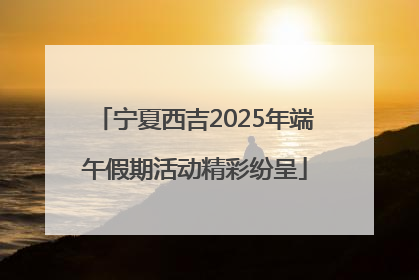 宁夏西吉2025年端午假期活动精彩纷呈