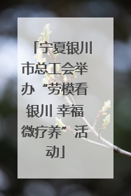 宁夏银川市总工会举办“劳模看银川 幸福微疗养”活动