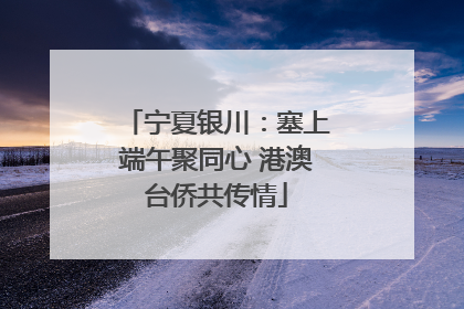 宁夏银川：塞上端午聚同心 港澳台侨共传情