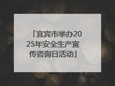 宜宾市举办2025年安全生产宣传咨询日活动