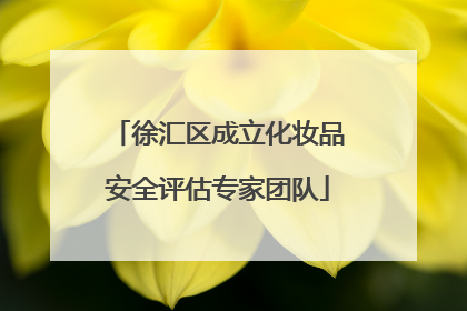 徐汇区成立化妆品安全评估专家团队