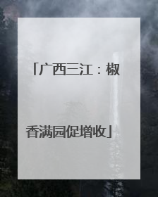 广西三江：椒香满园促增收