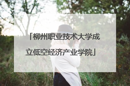 柳州职业技术大学成立低空经济产业学院