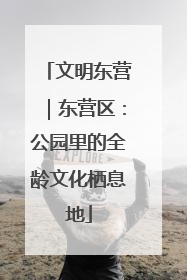 文明东营｜东营区：公园里的全龄文化栖息地