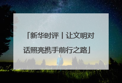 新华时评丨让文明对话照亮携手前行之路