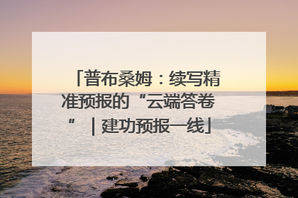 普布桑姆：续写精准预报的“云端答卷”｜建功预报一线