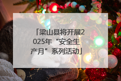 梁山县将开展2025年“安全生产月”系列活动