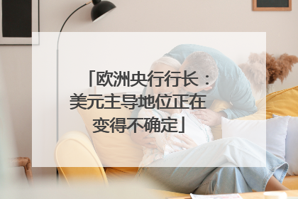 欧洲央行行长：美元主导地位正在变得不确定