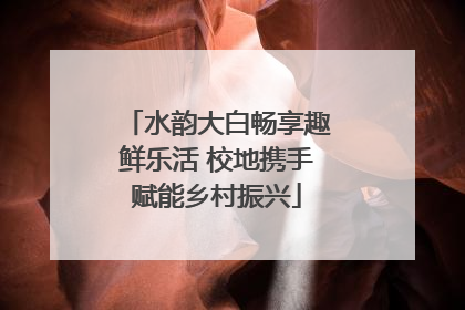 水韵大白畅享趣鲜乐活 校地携手赋能乡村振兴