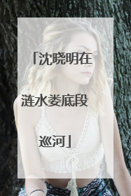 沈晓明在涟水娄底段巡河