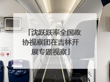 沈跃跃率全国政协视察团在吉林开展专题视察