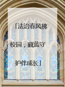 法治春风拂校园，藏蓝守护伴成长