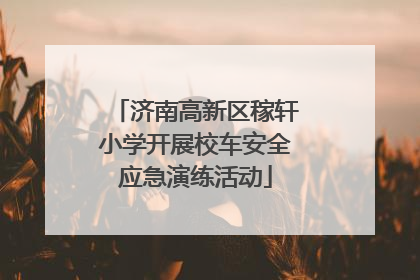 济南高新区稼轩小学开展校车安全应急演练活动